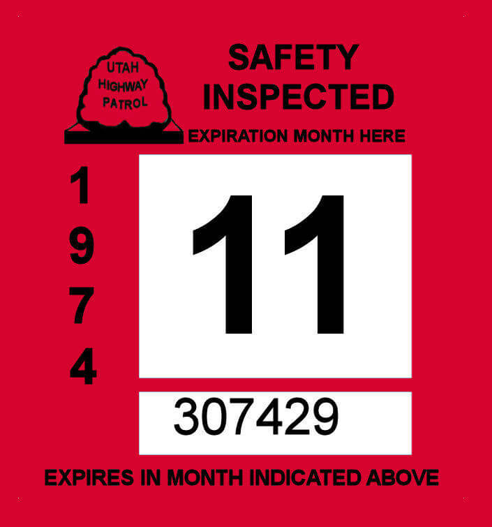 (image for) 1974 Utah inspection sticker